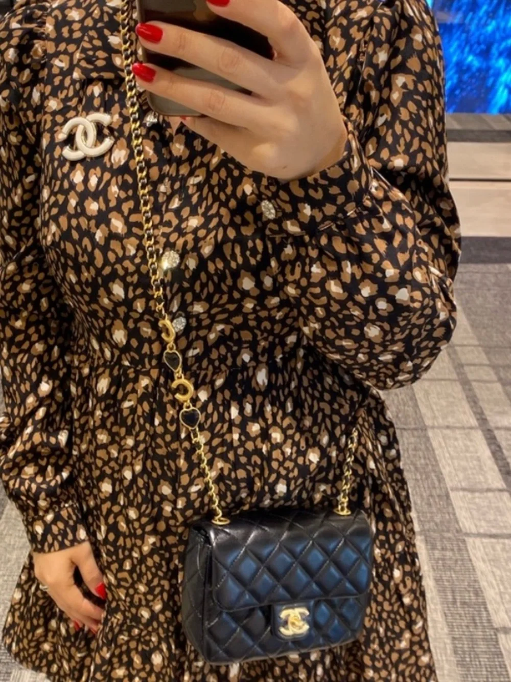 Chanel Coco de toi amore amour quilted heart chain mini flap bag lambskin